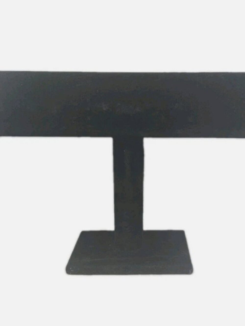 Velvet Jewelry T-Bar Bracelet Watch Display Black Stand Holder Rack Organizer